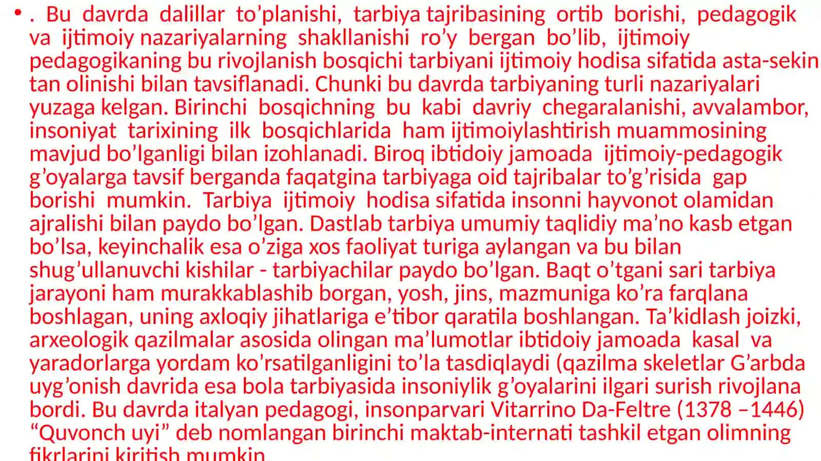 IJTIMOIY PEDAGOGIKA FAOLIYAT PEDAGOGIKA FANI SOHASI SIFATIDA. IJTIMOYILASHUV OMILLARI VA MEXANIZMLARI.OILA BILAN OLIB BORILADIGAN IJTIMOIY-PEDAGOGIK FAOLIYAT 4