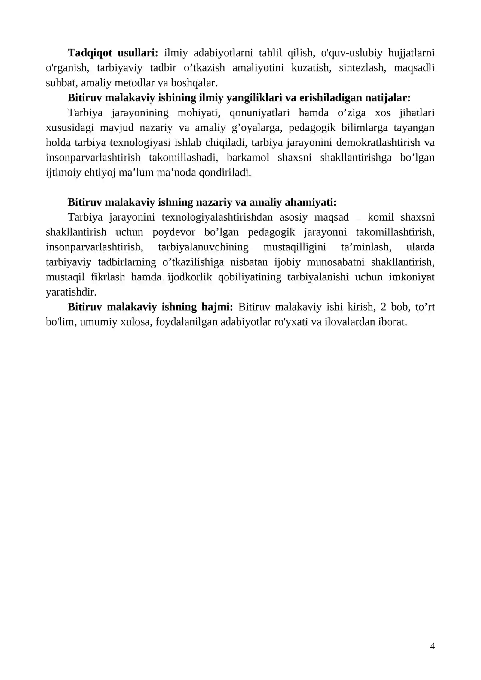 Tarbiya texnologiyasi 4