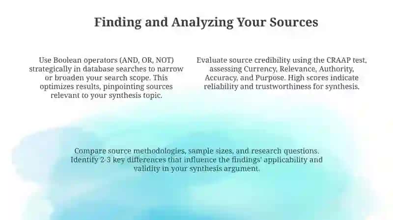 Synthesizing Sources Presentation 4