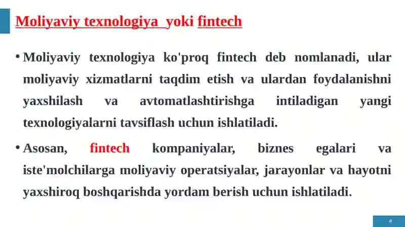 Raqamli iqtisodiyotda moliyaviy texnologiyalarning roli 4