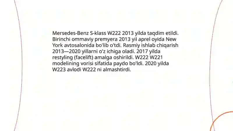 Mersedes S-Class W222 4