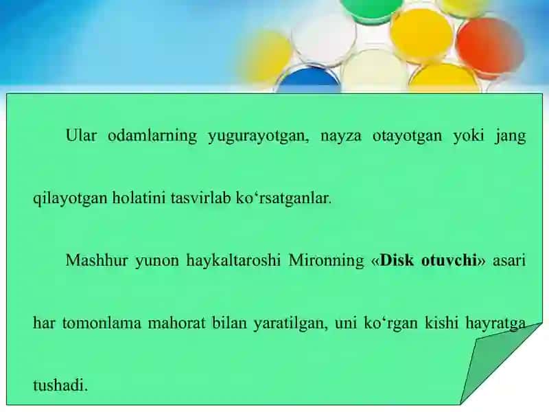 Kulolchilik va haykaltaroshlik ishlari haqida ma'lumot 4