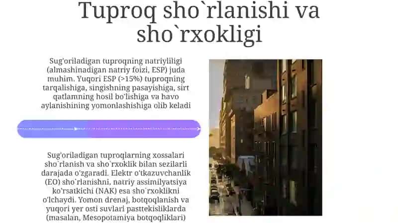 Sugʻoriladigan tuproqlar va ularning xossalari 4