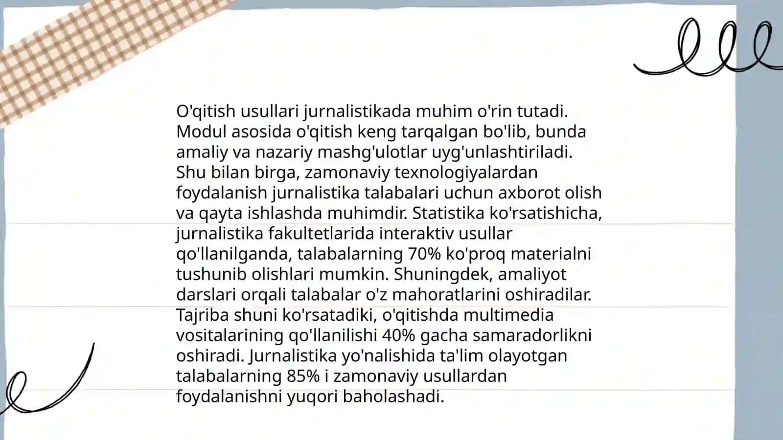 Taʼlim shakllari va jurnalistik taʼlim 4
