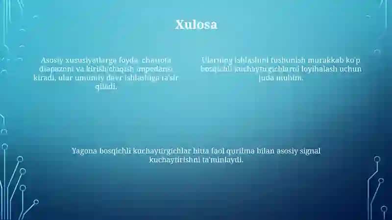 Uming kuchlanish kuchaklari 4