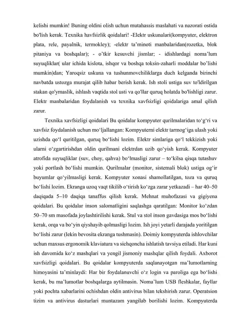 Xavfsizlik texnikasi 4