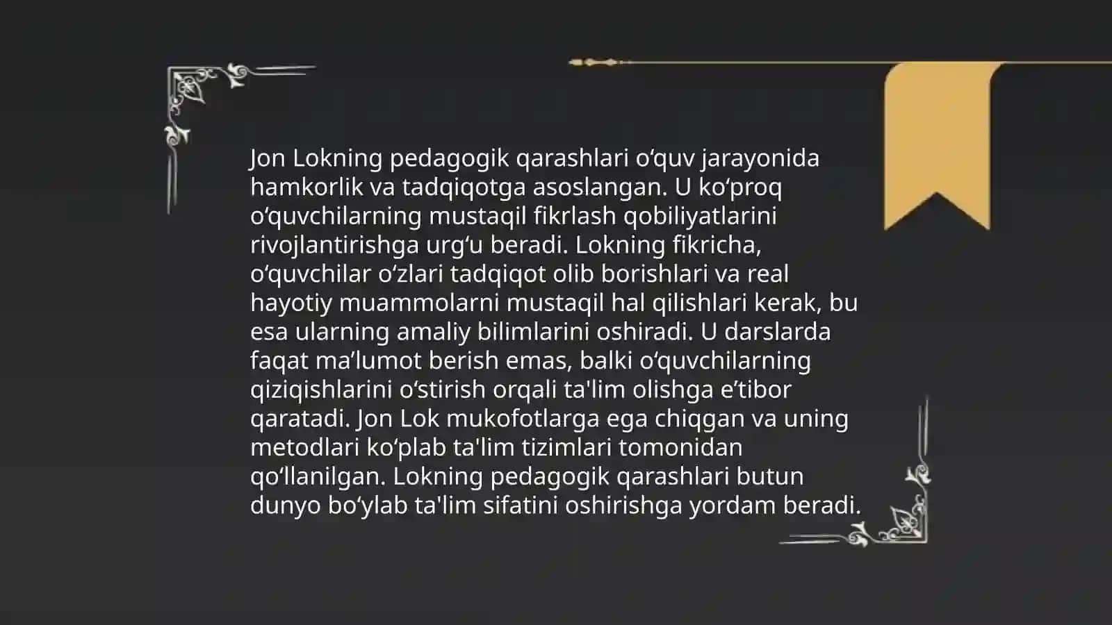 G'arb mutafakkirlarining pedagogik qarashlari 4