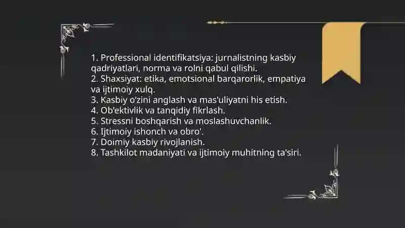Jurnalist kasbining psixologiyasi 4