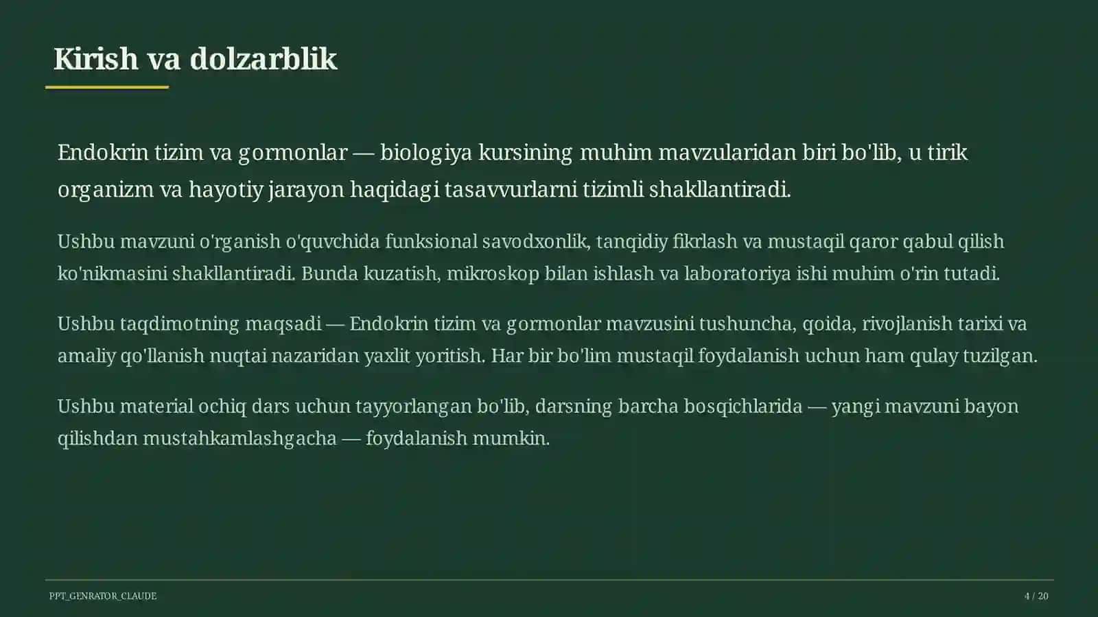 Endokrin tizim va gormonlar (8-sinf) 4