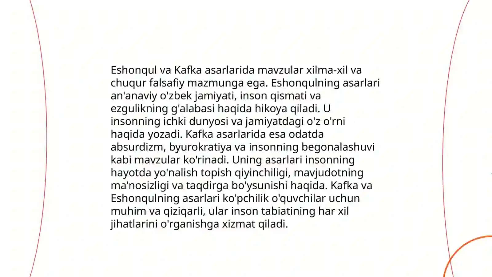 Nazar Eshonqul va Frans Kafka asarlari qiyosiy tahlili 4