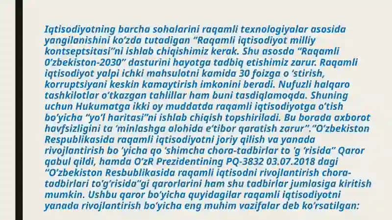 Raqamli iqtisodiyotning rivojlanishi 4