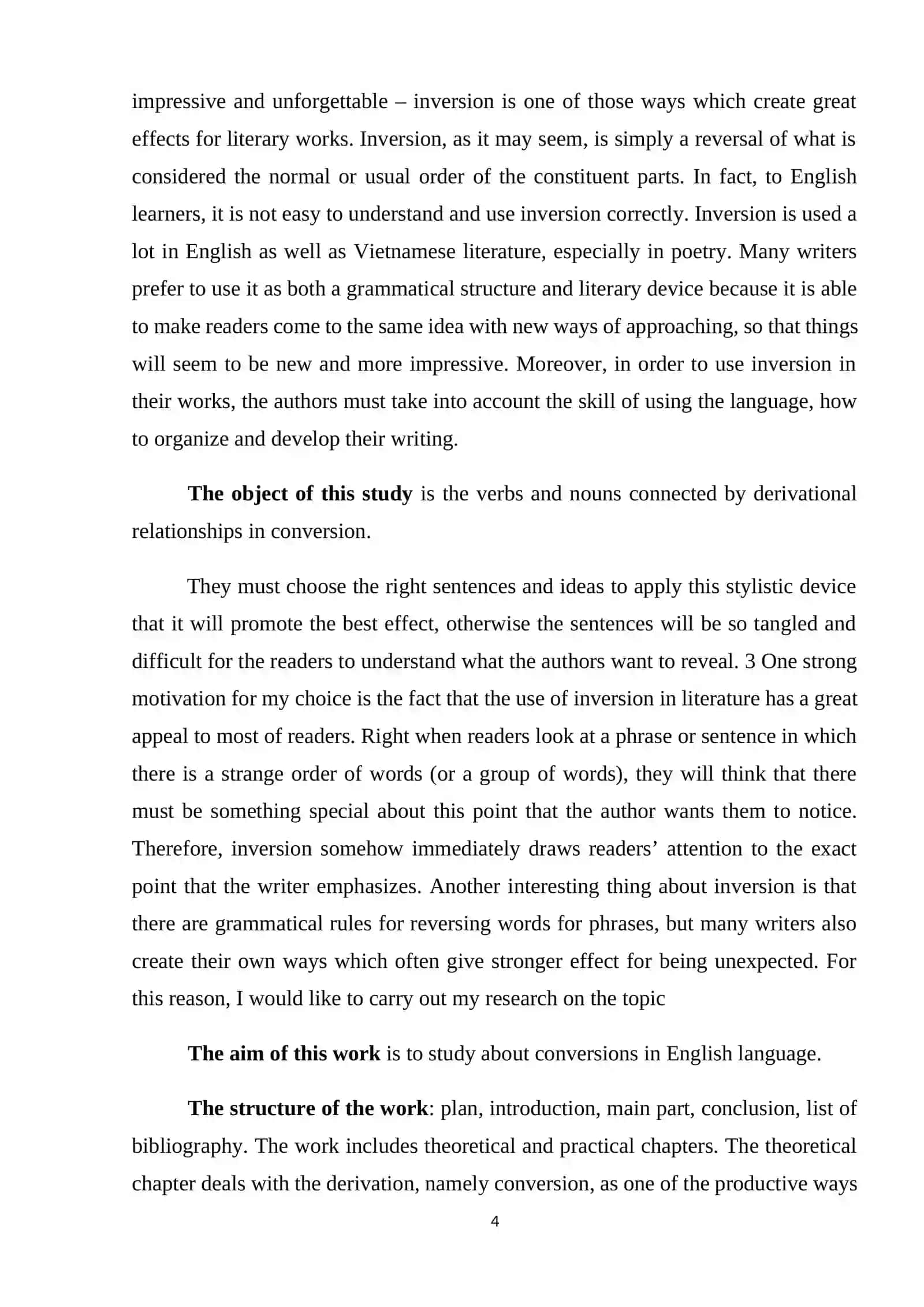 PRAGMATIC FEATURES OF INVERSION IN ENGLISH 4