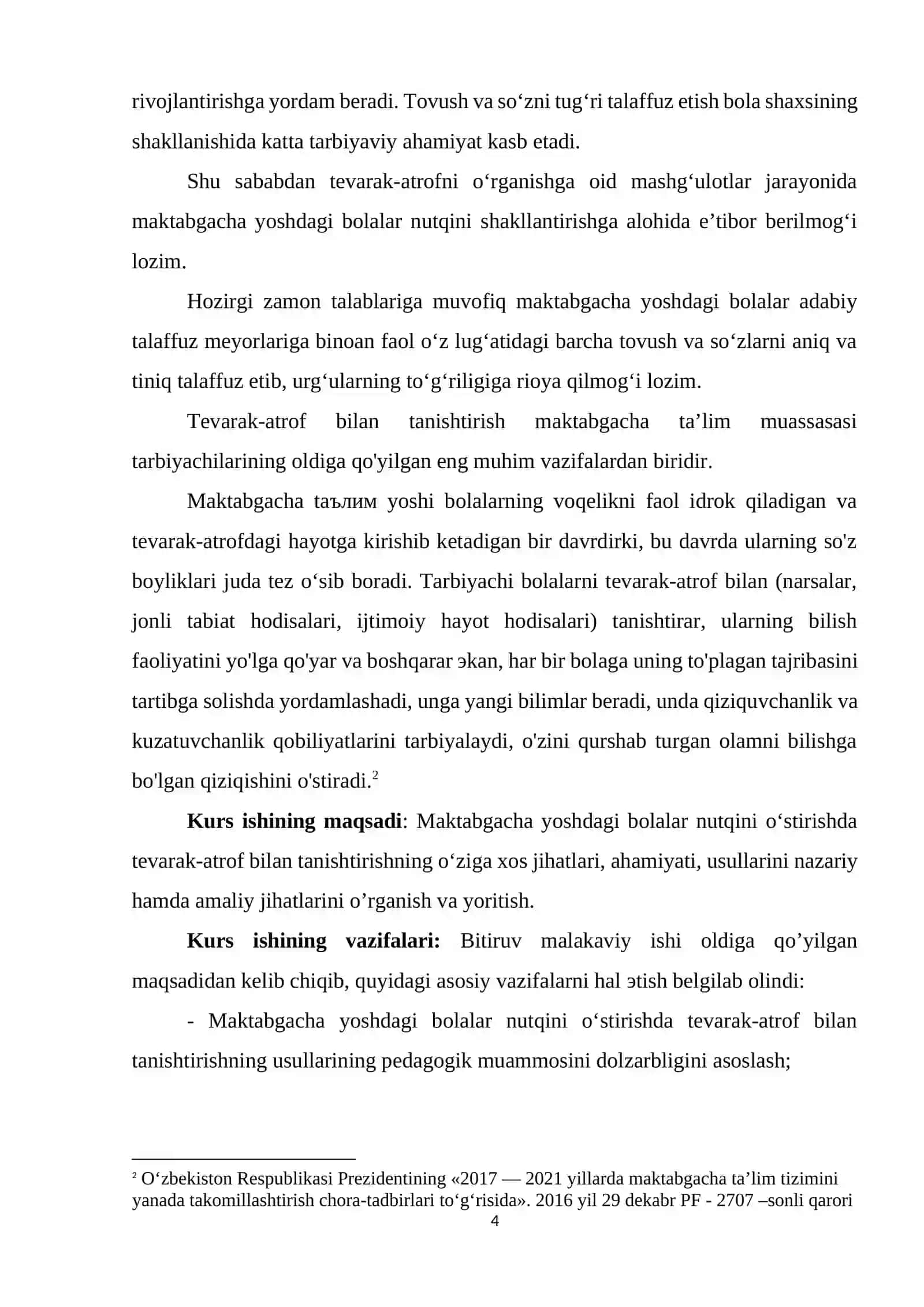 Maktabgacha yoshdagi bolalarni tevarak-atrofni bilishda nutqini rivojlantirish texnologiyasi 4