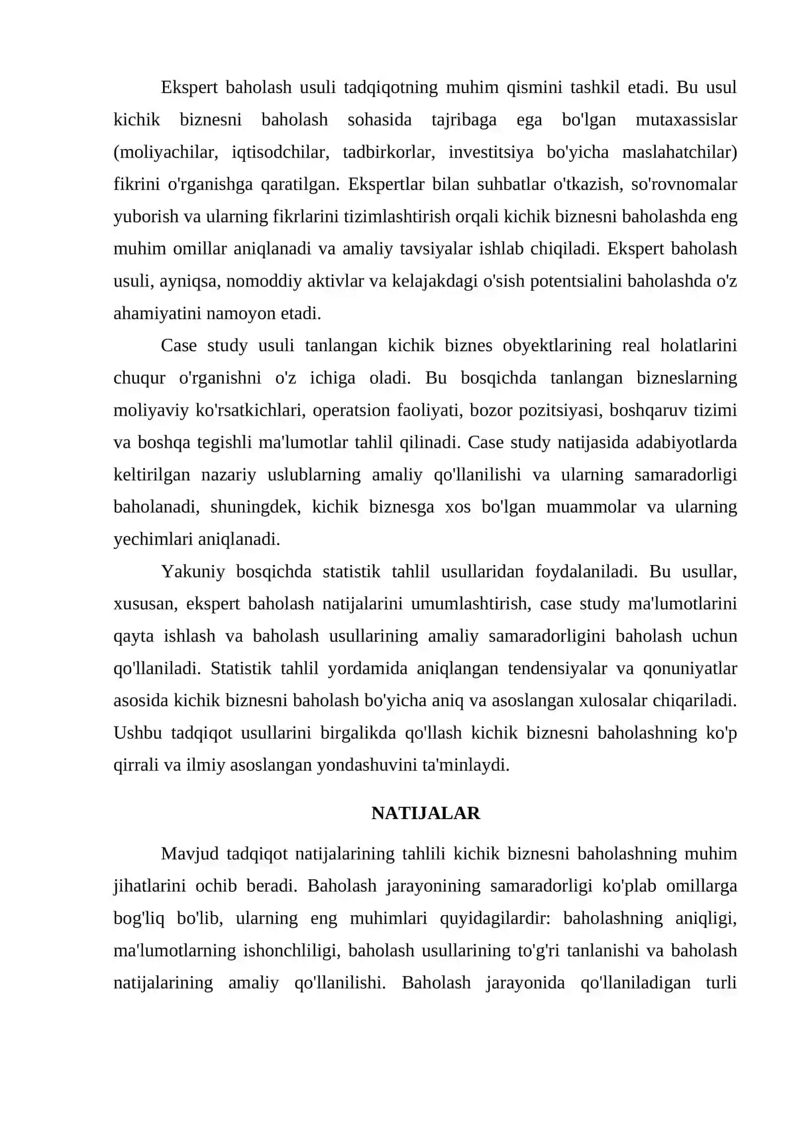 KICHIK BIZNESNI BAXOLASH 4