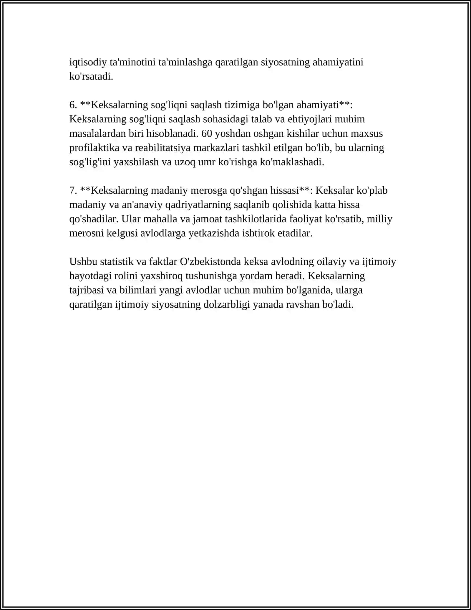 MUSTAQIL ISH: 2015 YIL - " KEKSALARNI E'ZOZLASH " YILI 4