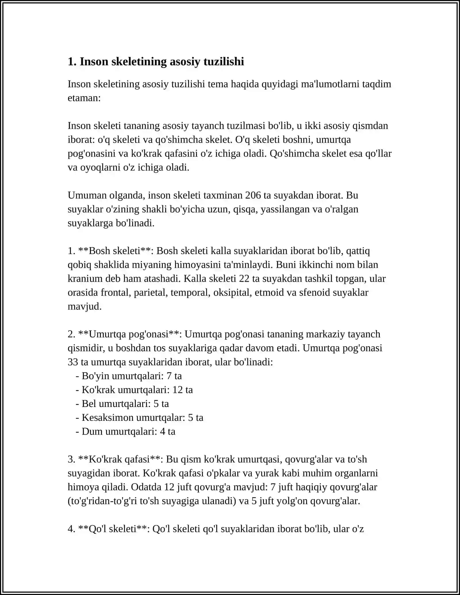 Inson skeletining umumiy tuzilishi va yosh xususiyatlari 4