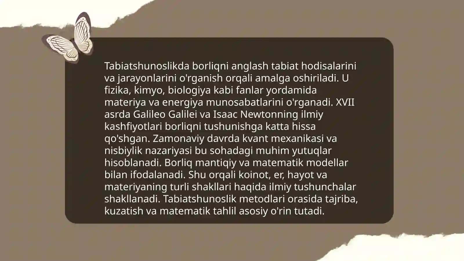 Borliq tushunchasining mohiyatiga oid falsafiy va tabiiy-ilmiy konsepsiyalar 4