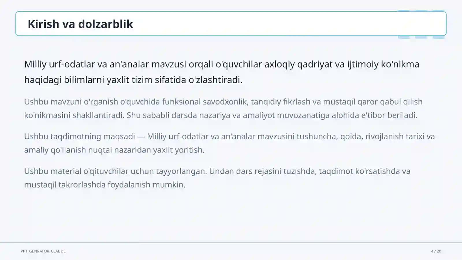 Milliy urf-odatlar va an'analar (5-sinf) 4
