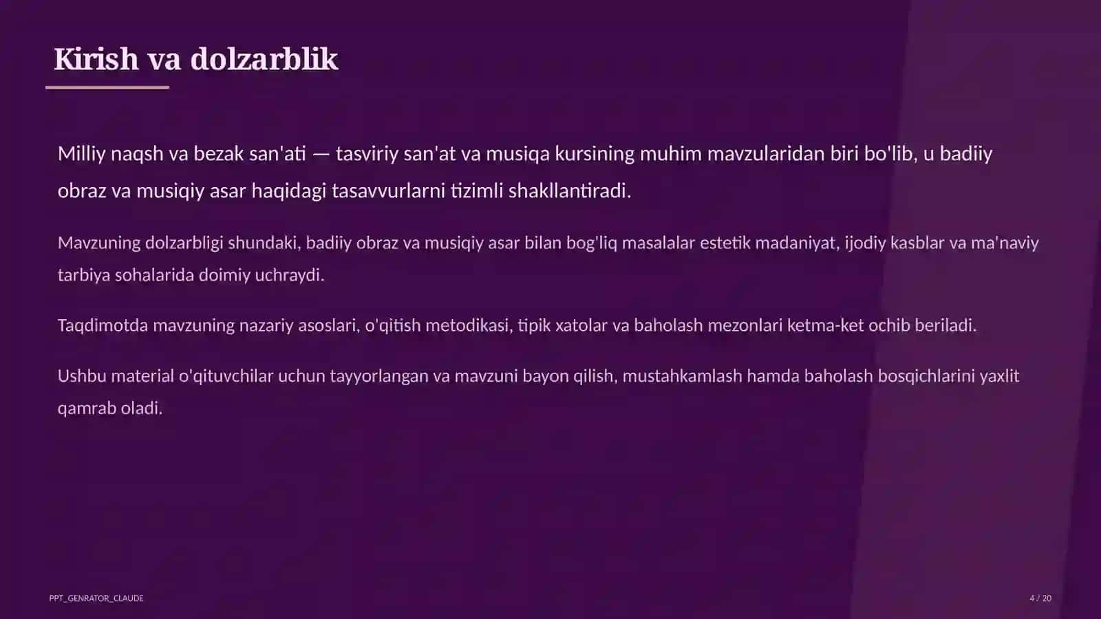 Milliy naqsh va bezak san'ati (3-sinf) 4