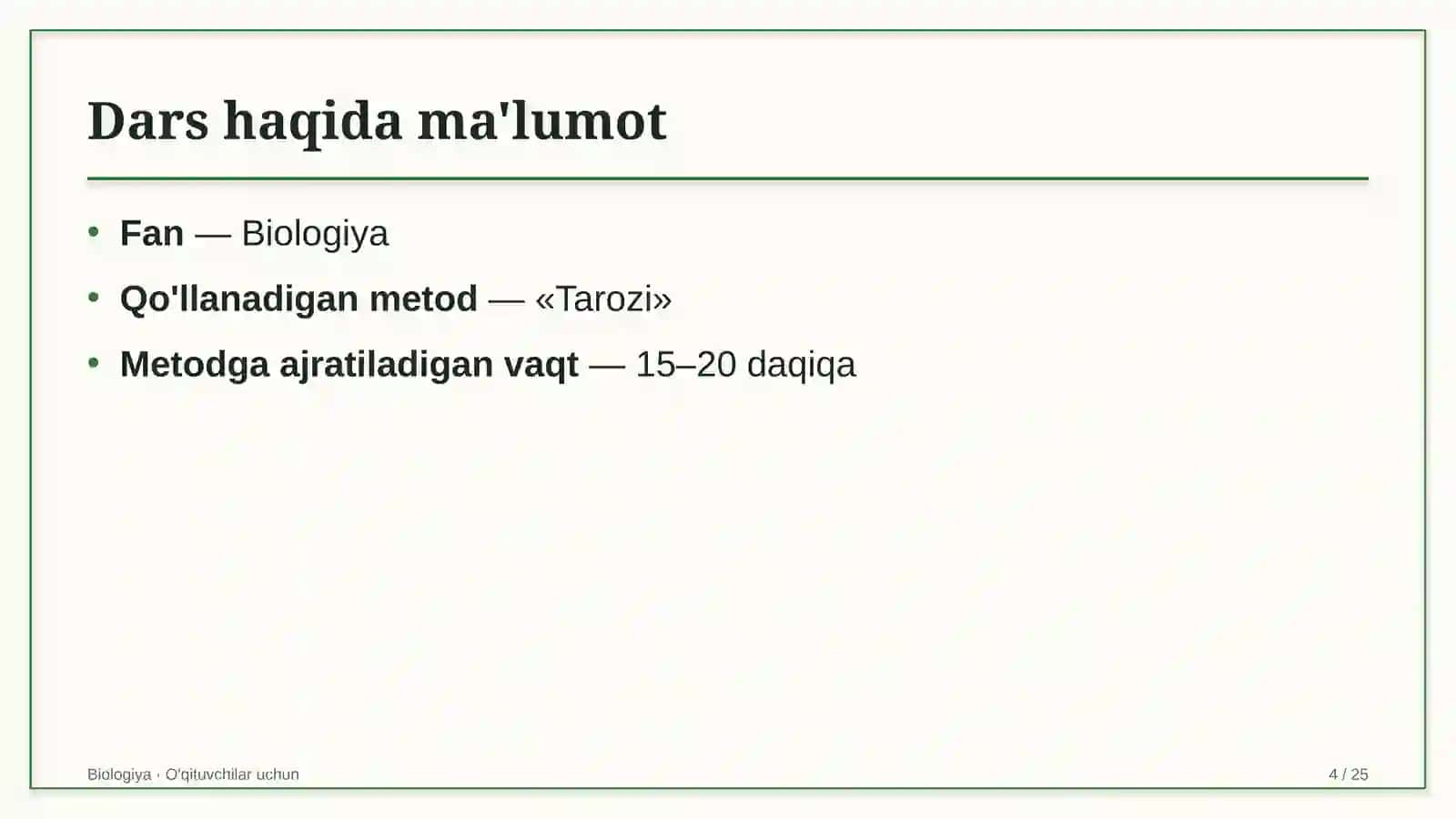 biologiya darslarida tarozi metodidan foydalanish 9015 4