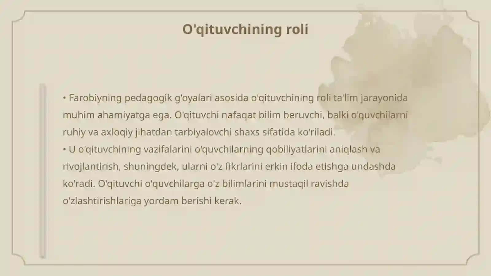 Abu Nasr Farobiyning pedagogik goyalari 4