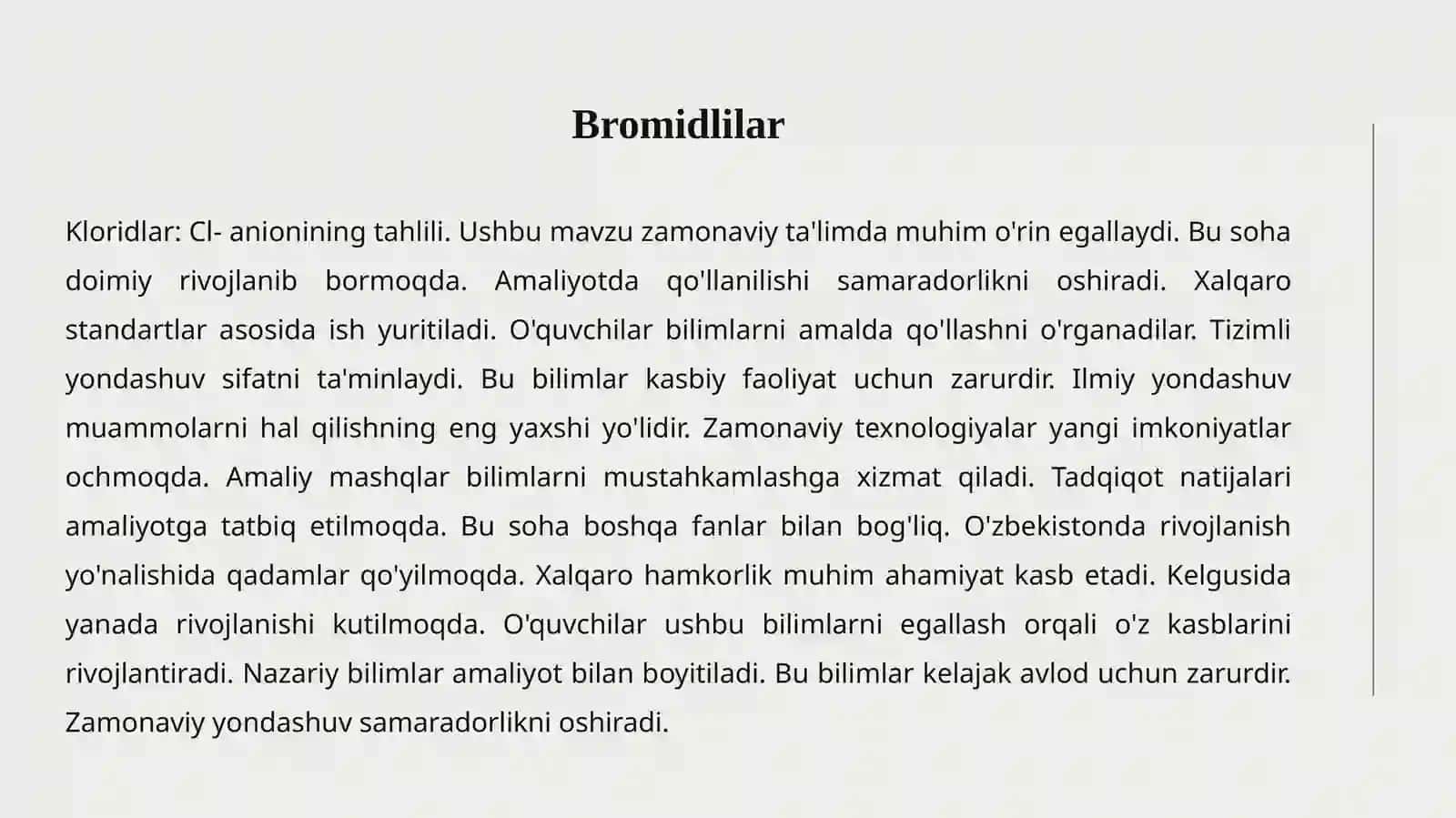I guruh anionlari 4