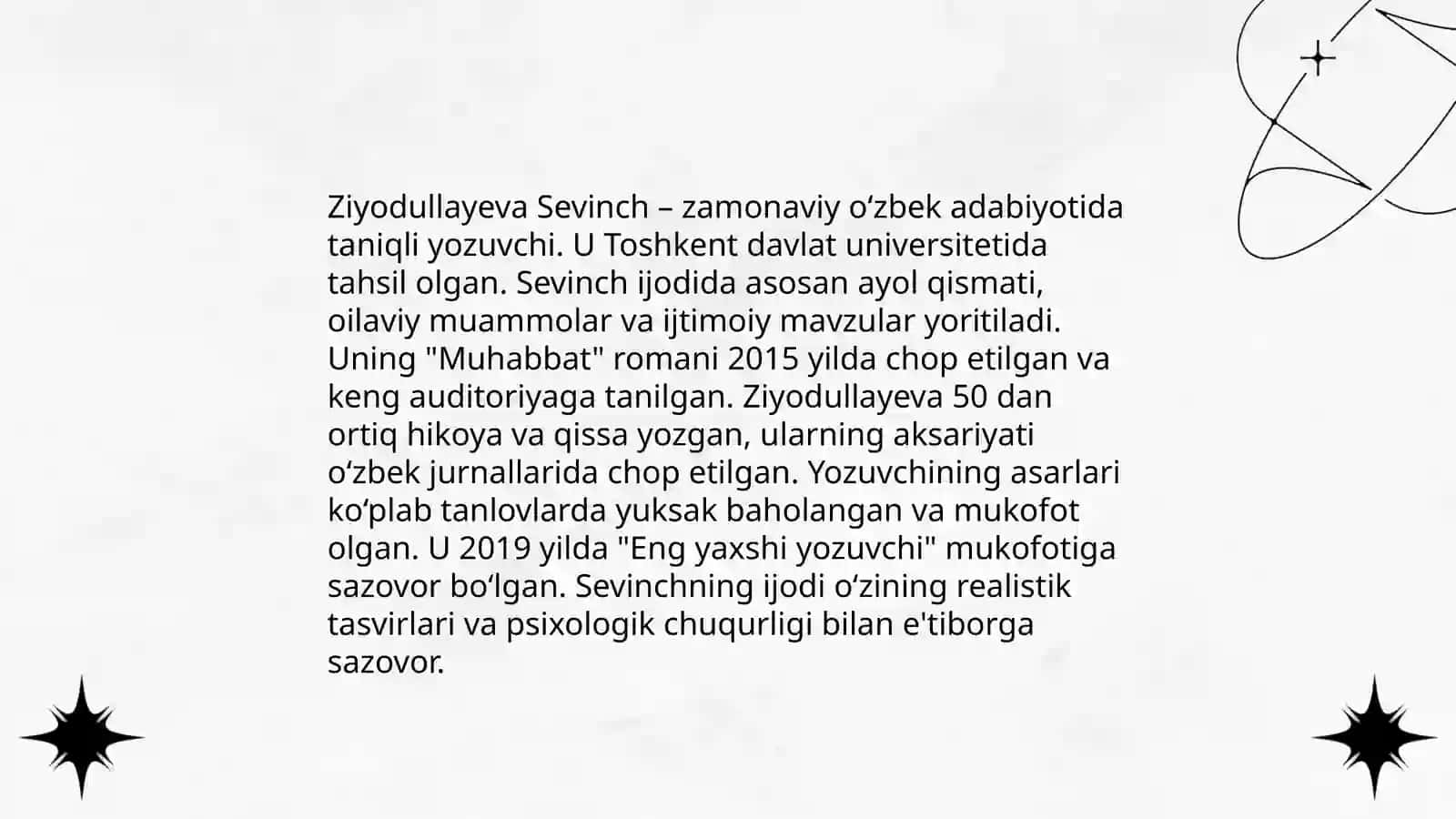 Ziyodullayeva Sevinch 4