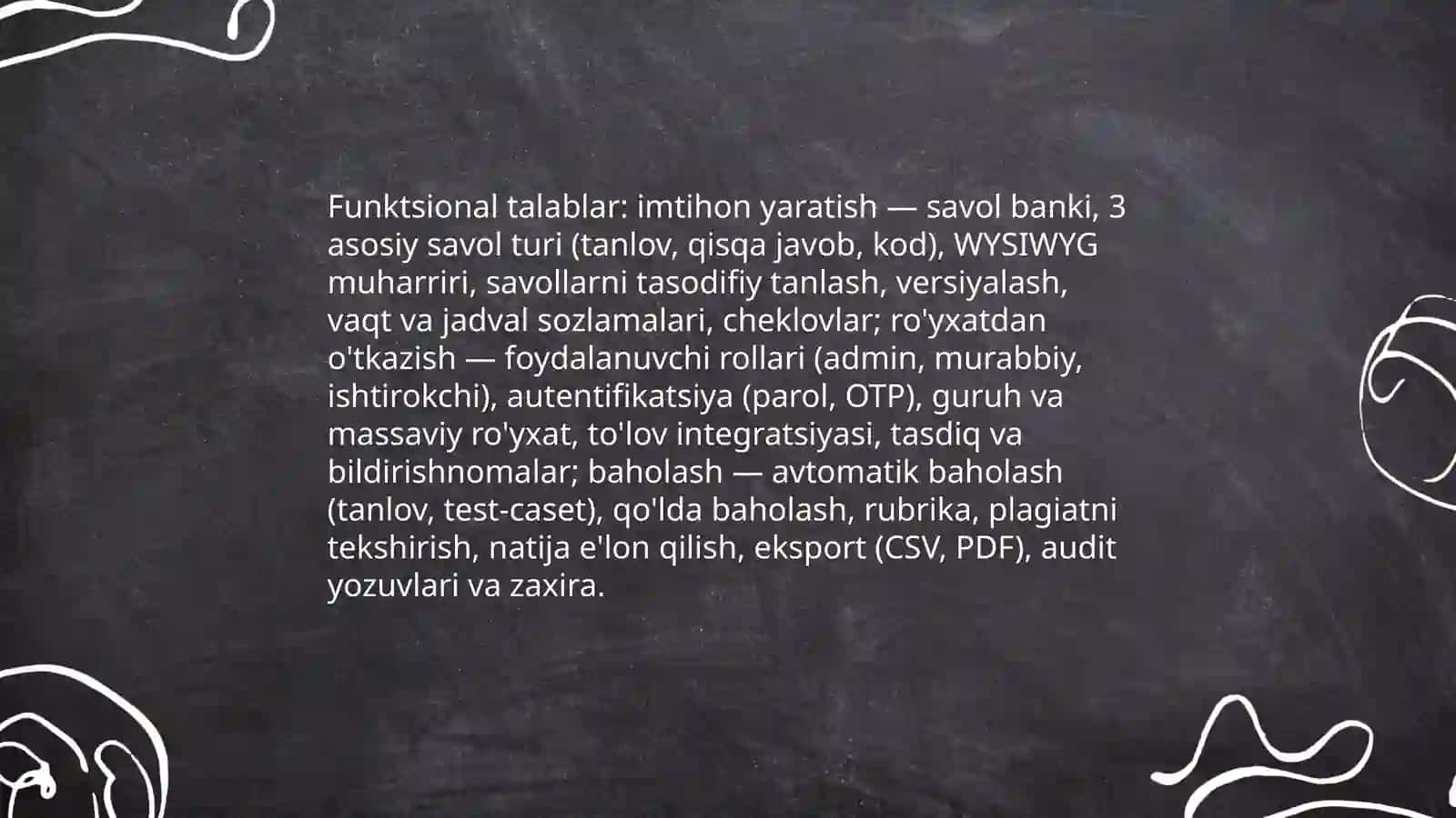 Informatika va axborot texnalogiylar yo'nalishi bo'yicha o'quvchilar uchun tanlovlar nazorat tizimi modeli 4