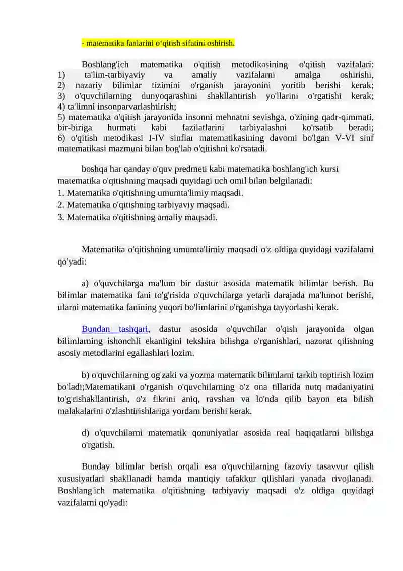 Boshlang‘ich sinf matematika darslarida interfaol metodlardan foydalanish 4