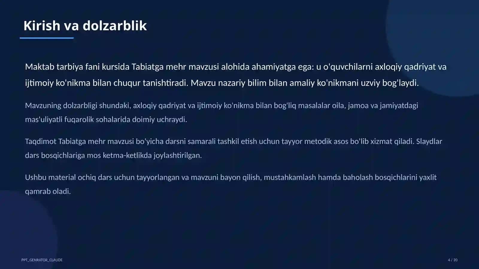 Tabiatga mehr (3-sinf) 4