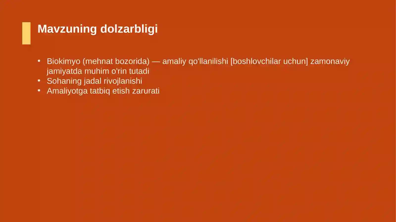 Biokimyo (mehnat bozorida) — amaliy qo'llanilishi [boshlovchilar uchun] 4