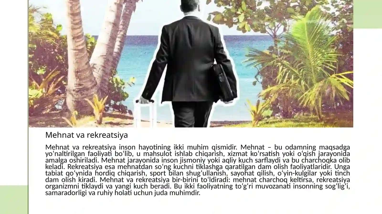 Mehnat va rekreatsiya. Mehnat xulq-atvori, tarkibi, strukrurasi, vazifalari. Mehnat motivatsiyasi 4