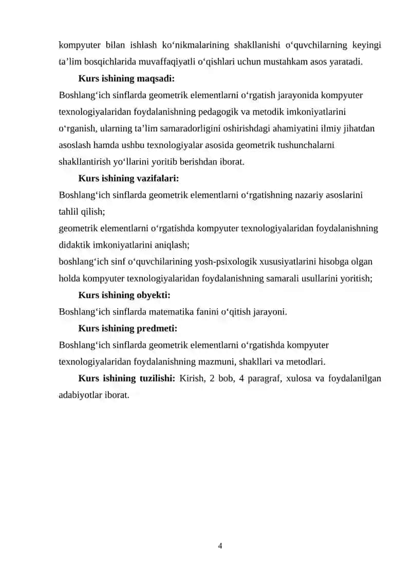 Boshlang'ich sinflarda geometrik elementlarni o'rgatishda kompyuter texnologiyalardan foydalanish 4