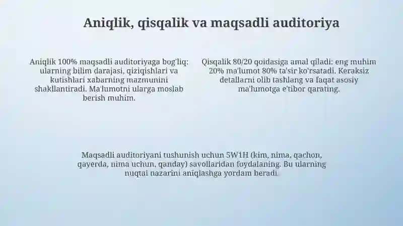 Yozma muloqot va fikr bildirish asoslari 4