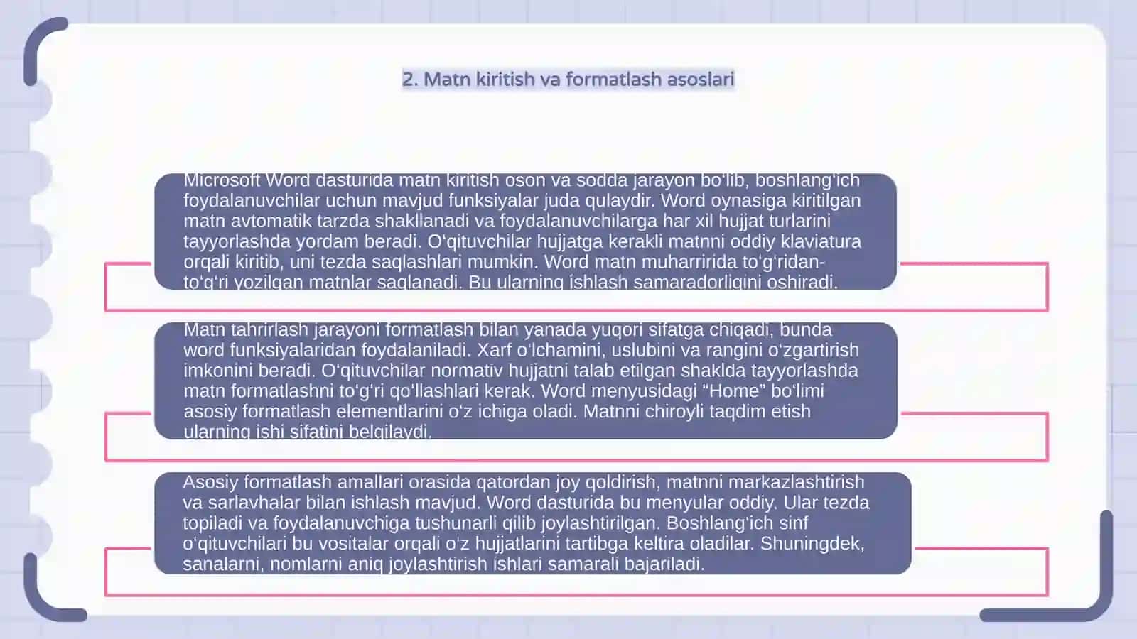 World dasturida ishlashni tushuntirish 4