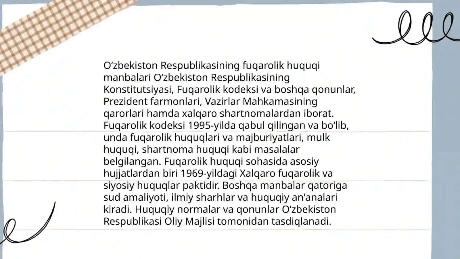 Fuqarolik huquqi manbalari tushunchasi va turlari 4