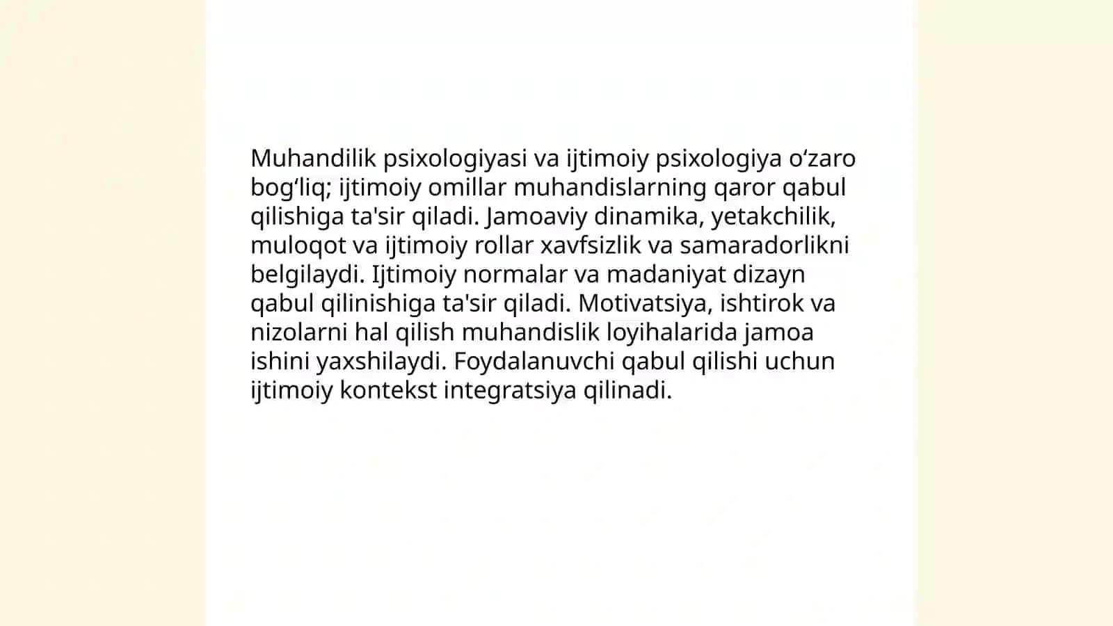 Muhandilik psixologiyasining boshqa fanlar bilan aloqasi 4