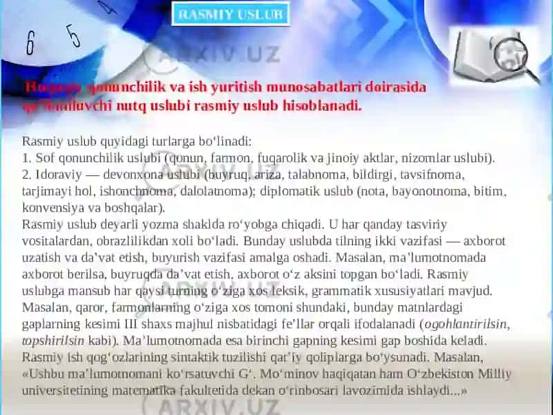 SO‘ZLASHUV USLUBI 4