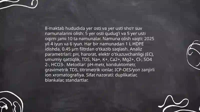 Oʻzbekiston sharoitida shoʻr suvlarni chuchuklashtirish 4