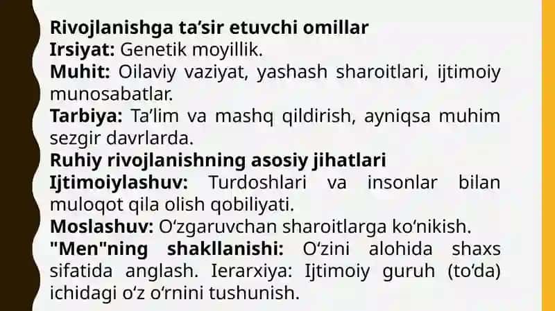 HAYVONLARNING PSIXIK FAOLIYATINI ONTOGЕNЕZDA RIVOJLANISHI 4