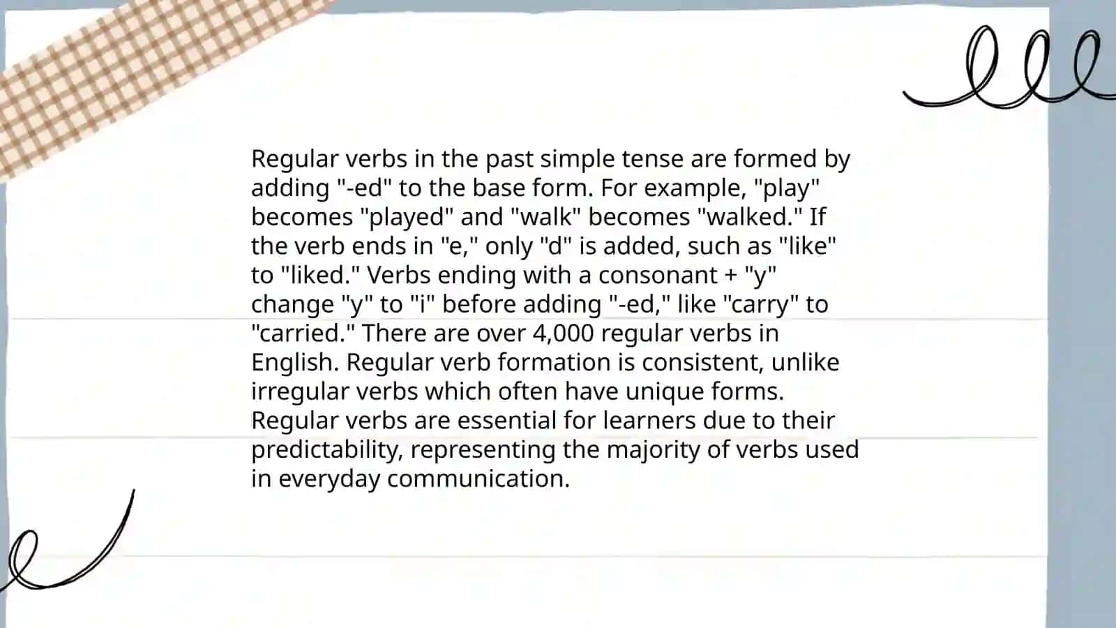 Past Simple 4