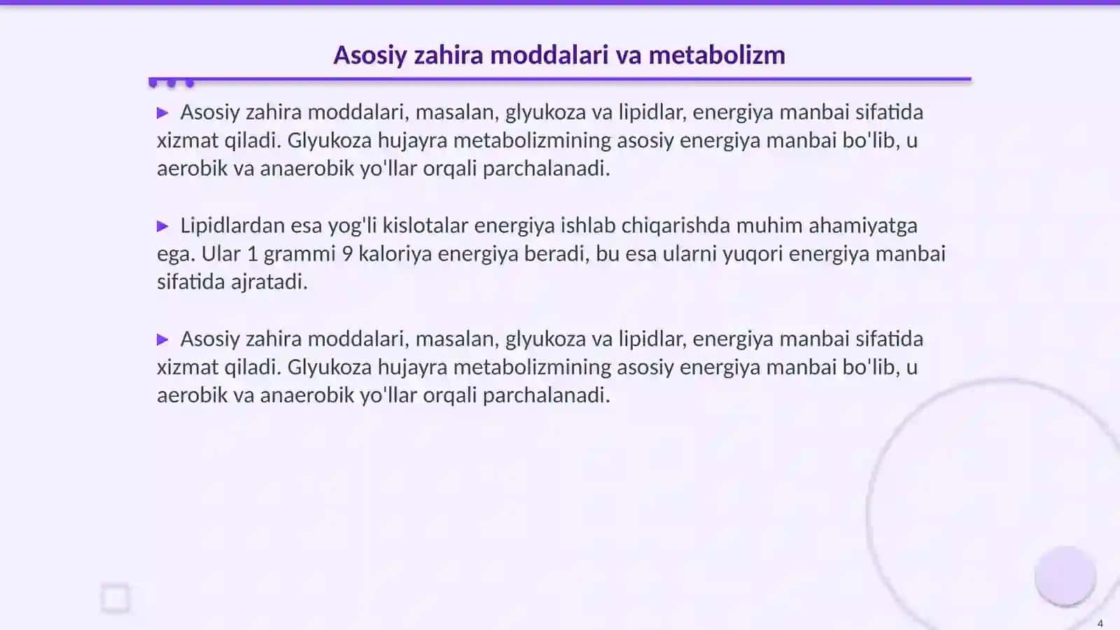 Makroergik birikmalar va ularning metabolizmdagi roli 4