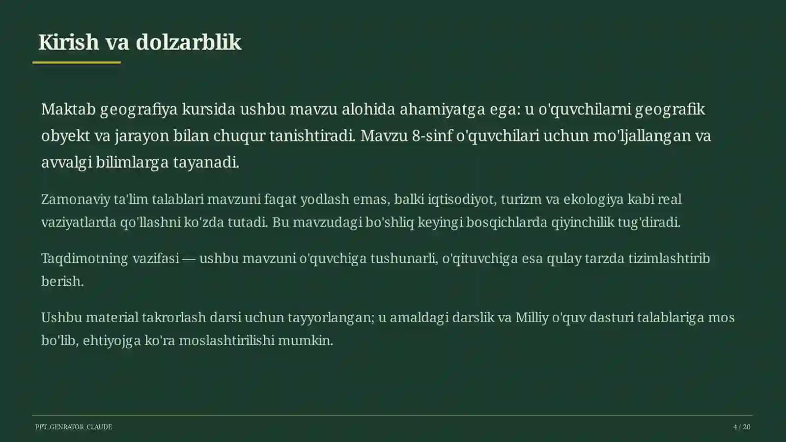 O'zbekistonning ichki suvlari: Amudaryo va Sirdaryo (8-sinf) 4