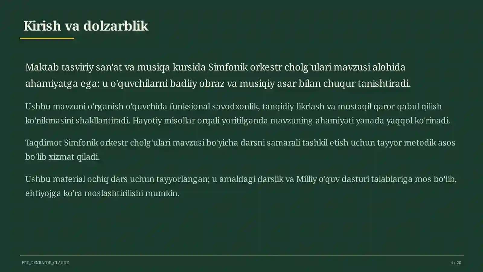 Simfonik orkestr cholg'ulari (5-sinf) 4