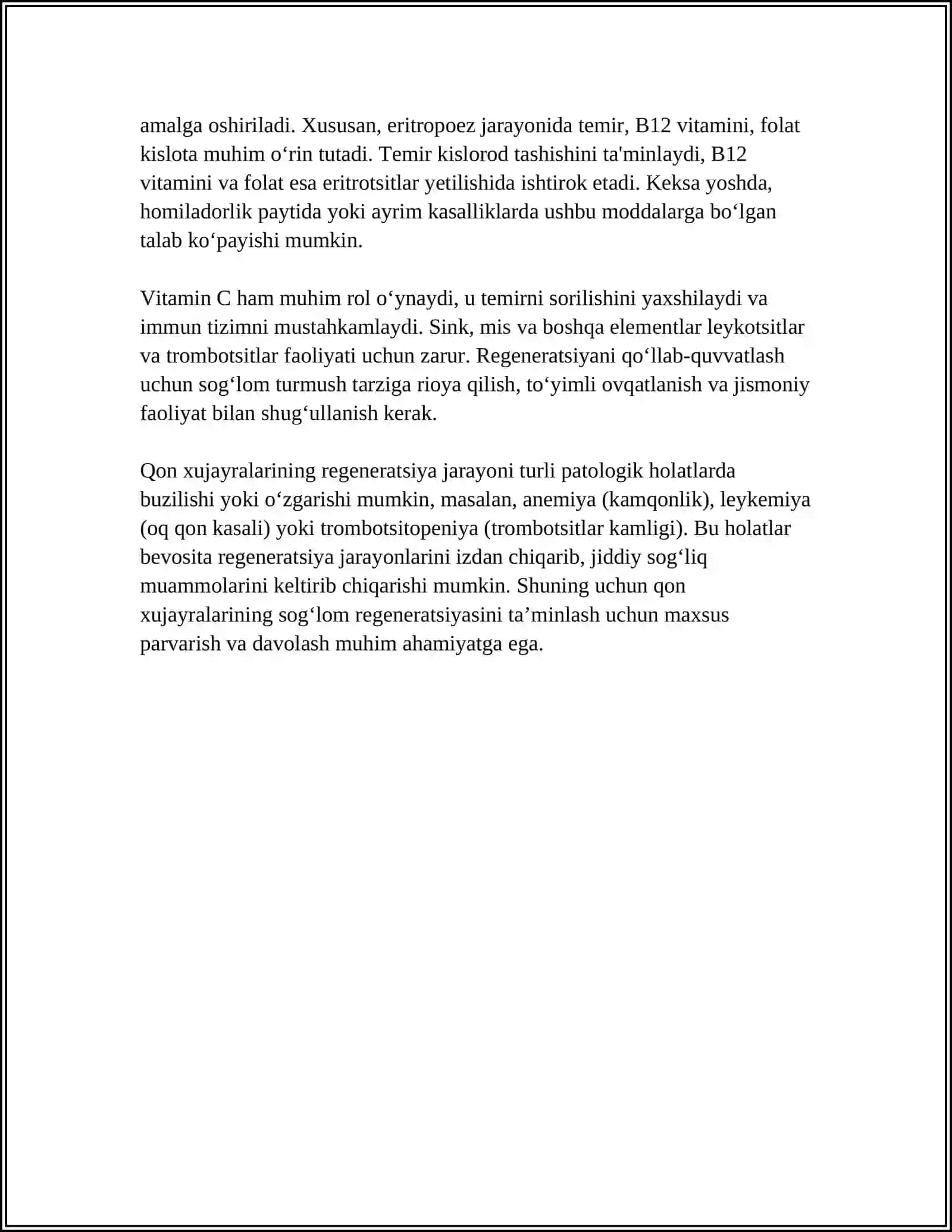 QON XUJAYRALARINING FIZIOLOGIK VA REPARATIV REGENERATSIYASI MEXANIZMLARI 4