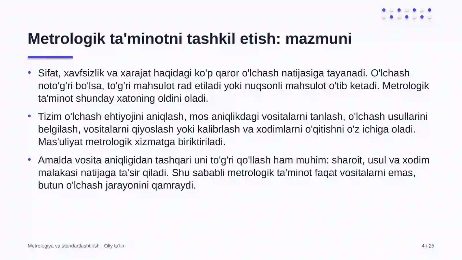 paxta tozalash zavodlarida metrologik ta'minotni tashkil etish 7347 4