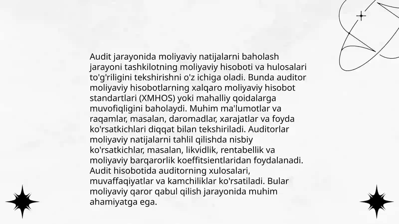 Moliyaviy natijalar to'g'risidagi hisobot auditi 4