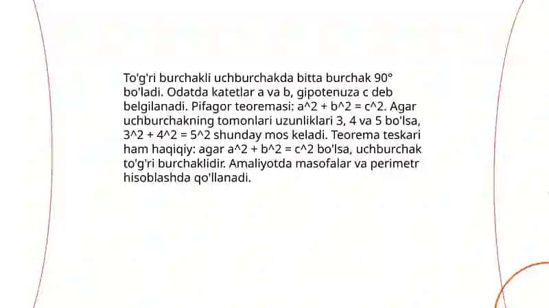 Uchburchaklar 4