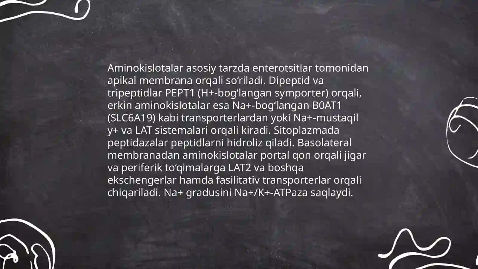 Oqsillarning hazm bo‘lishi va peptidazalar roli 4