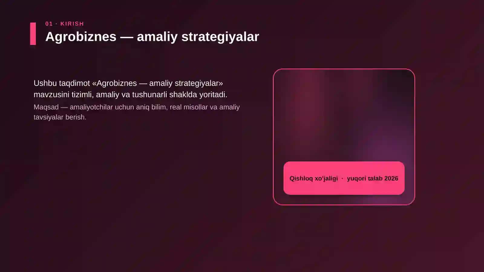 Agrobiznes — amaliy strategiyalar 4